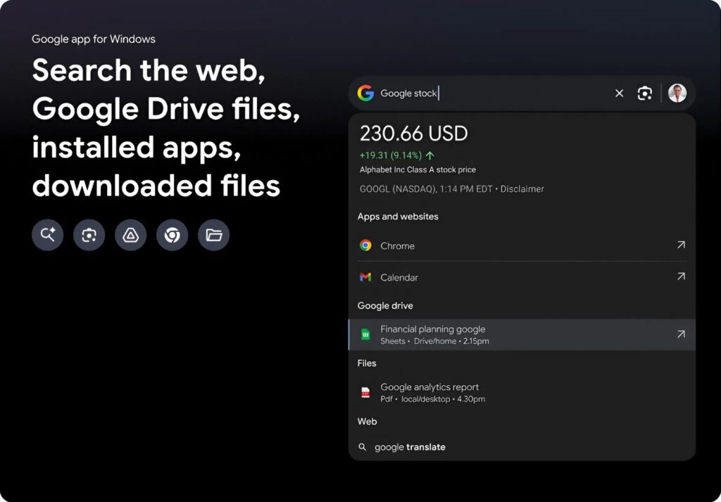 Google se integra a tu PC como nunca antes gracias a su nueva app para Windows