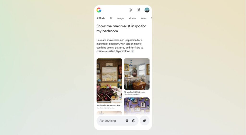 El nuevo AI Mode de Google estrena una función que hará temblar a ChatGPT