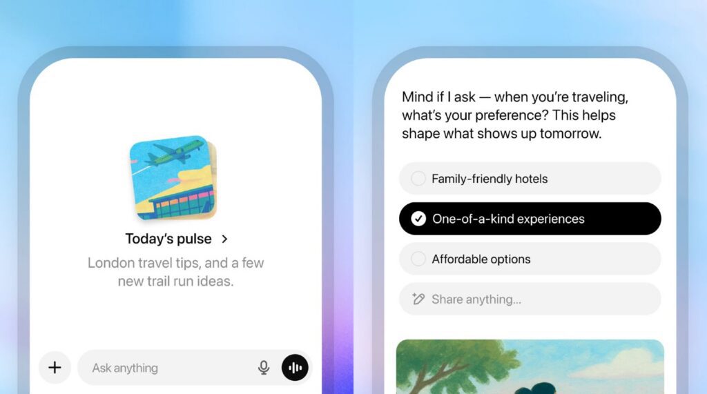 OpenAI lanza ChatGPT Pulse, un asistente que se anticipa a tus necesidades, aunque con un pero