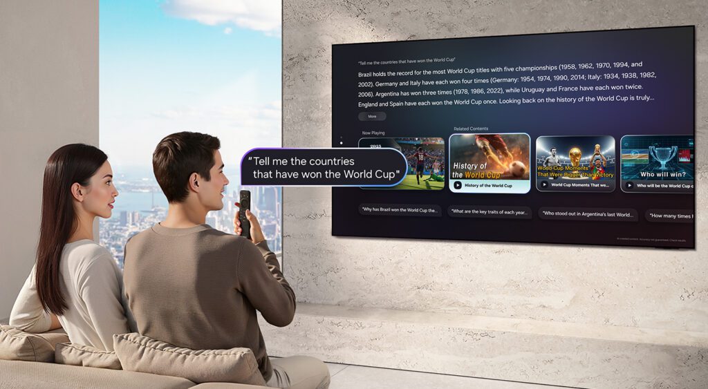 Samsung lleva su IA a más electrodomésticos y la convierte en el centro de mando de sus TVs de 2025