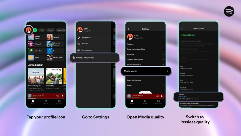 ¡Por fin! El audio sin pérdida llegó a Spotify tras años de promesas (y sin pagar más)