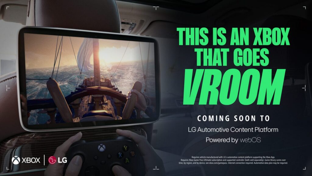 Microsoft y LG unen fuerzas para convertir tu coche en una Xbox
