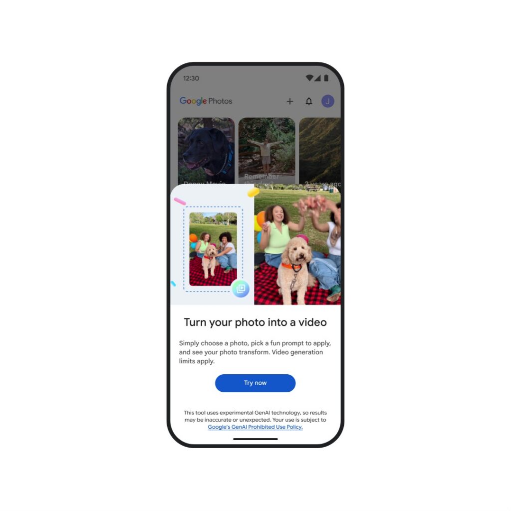 Lo nuevo de Google Fotos hará que tus fotos cobren vida con ayuda de la IA (y gratis)