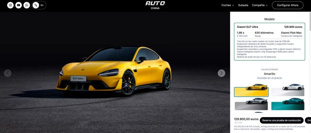 Ya es posible comprar un Xiaomi SU7 y YU7 en Europa, pero el precio no te va a gustar