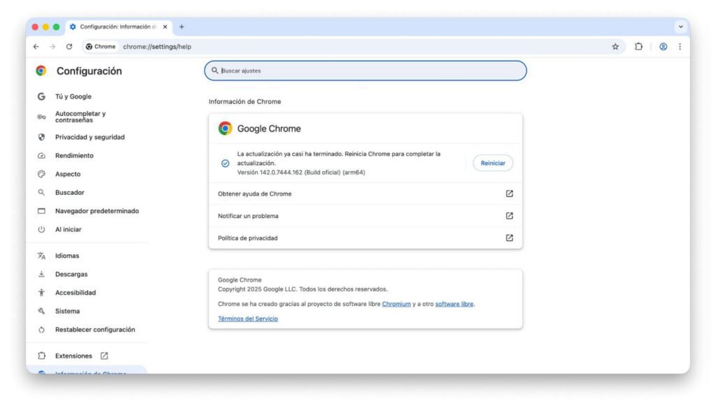 Google avisa de un grave fallo en Chrome que te puede estar afectando sin que lo sepas. Así puedes protegerte