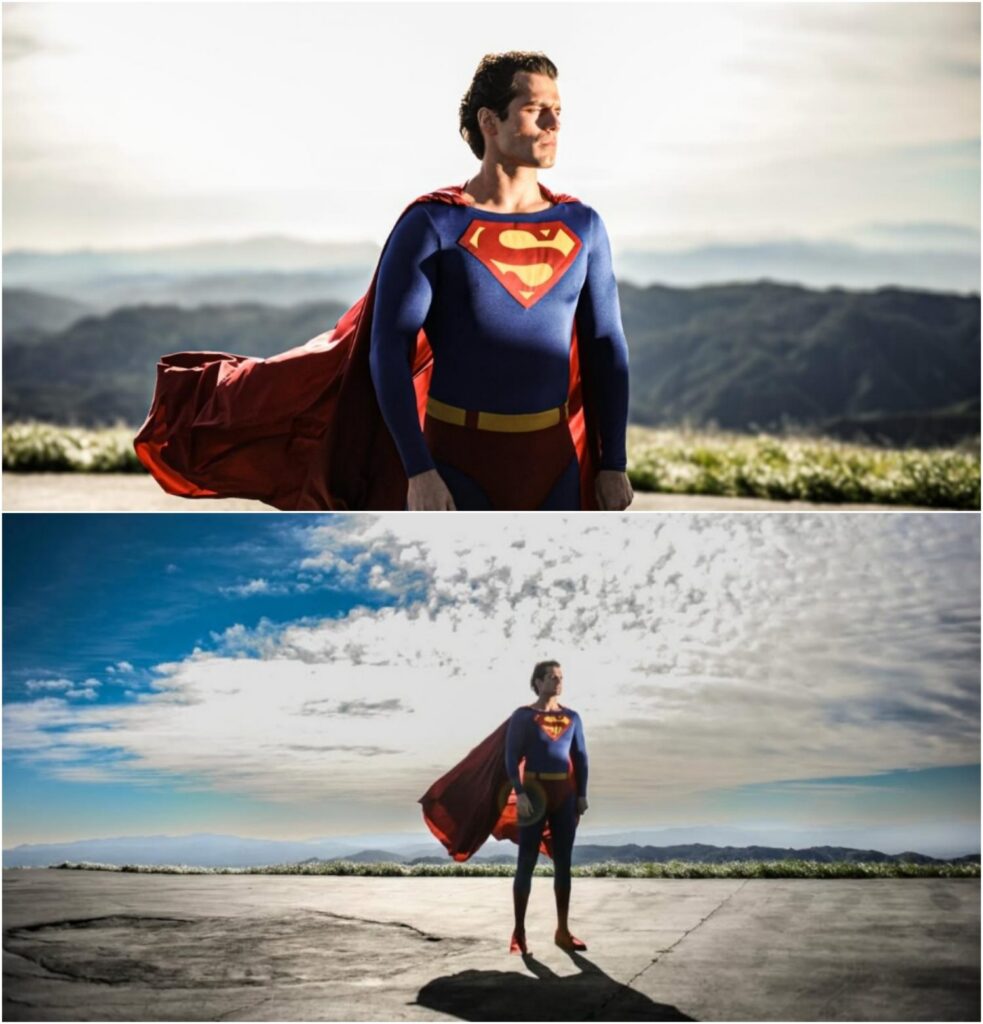 El día que Henry Cavill se convirtió en Superman usando el traje de Christopher Reeve: las geniales fotos de Zack Snyder