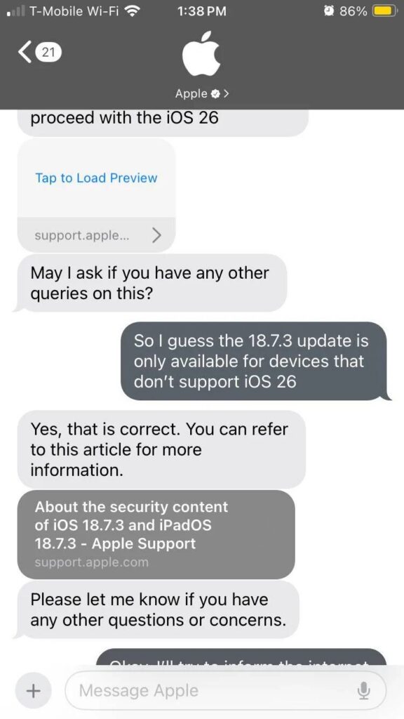 Apple cambia las reglas y obliga a actualizar tu iPhone a iOS 26