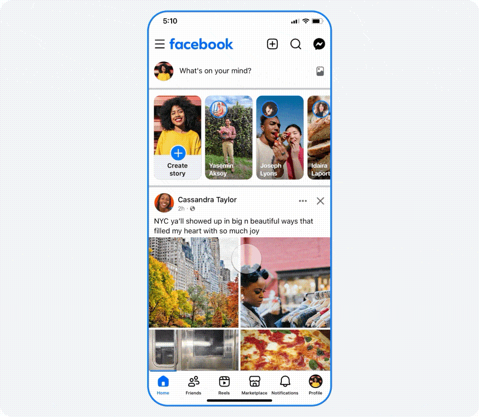 Facebook cambia su diseño por completo en su última actualización
