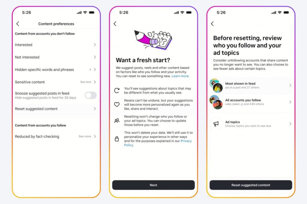 Año nuevo, feed nuevo: cómo reiniciar el algoritmo de Instagram al completo