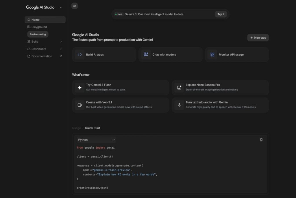 Como empezar con Google AI Studio y sacarle todo el jugo a Gemini