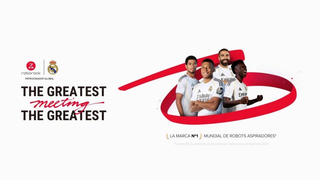 Roborock se alía con el Real Madrid para llevar sus innovaciones al Bernabéu