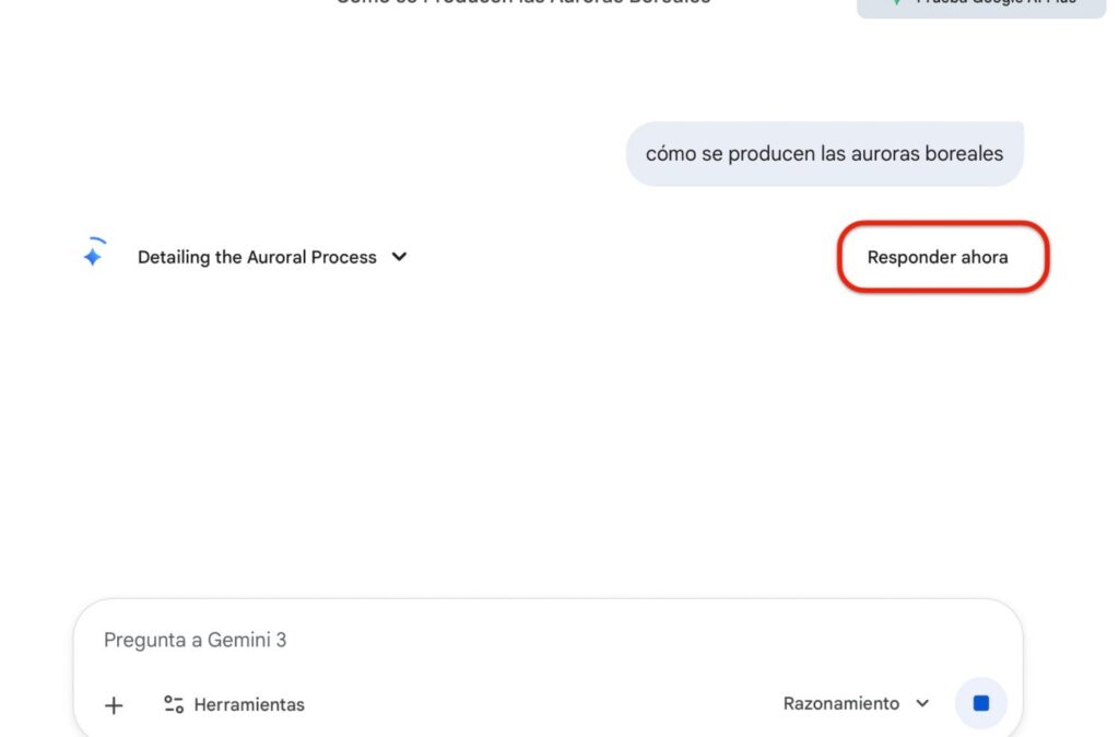 Lo último de Gemini es una locura: responde más rápido que ChatGPT con solo pulsar este botón