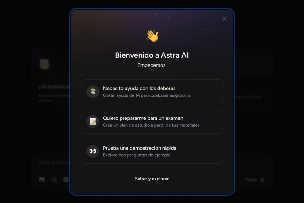 Así es Astra AI, la app que está triunfando entre los estudiantes