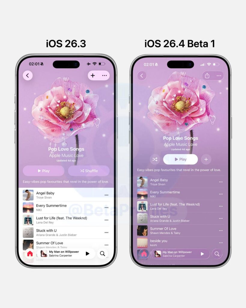 Apple lanza la beta de iOS 26.4 sin Siri pero con novedades en Apple Intelligence