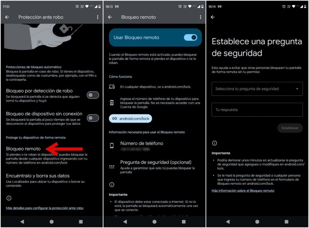 Cómo usar el bloqueo remoto de Android si pierdes o te roban el móvil