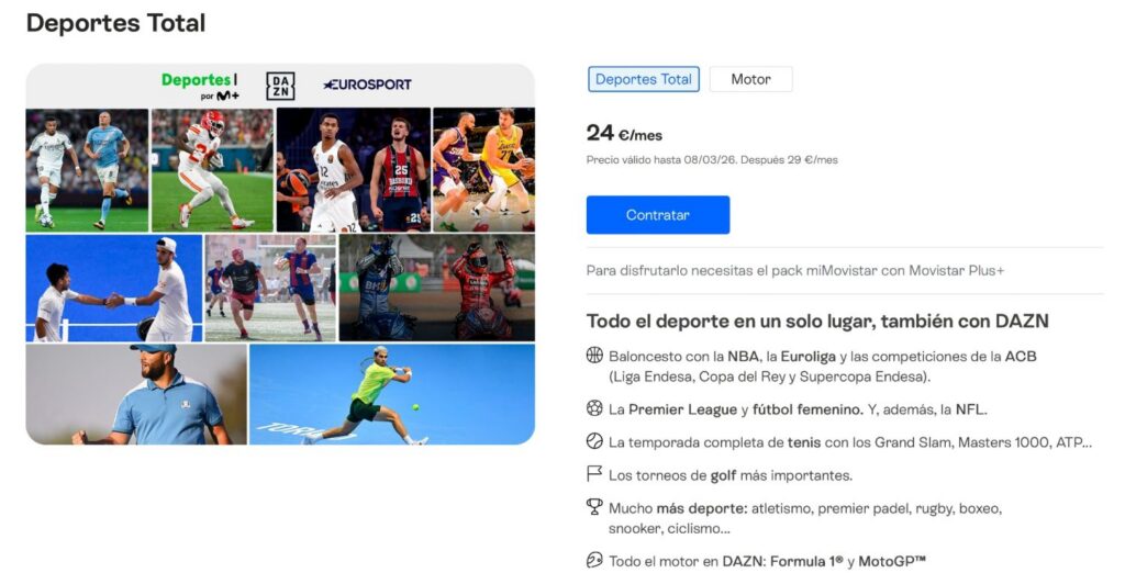 Movistar+ lanza la mejor oferta del año: Fórmula 1, todo el fútbol, la NBA y más, con descuento durante 6 meses