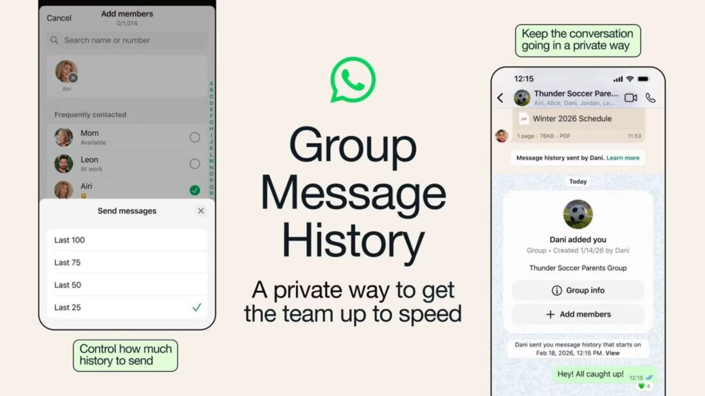 Mucho ojo con lo nuevo de WhatsApp: los grupos ahora te chivan los mensajes anteriores cuando te añaden